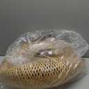 COSYLUX Farmhouse Rattan Pendant Light Fixture for Kitchen Island, Dining Room, 22'' Hand-Woven Bamboo Hanging Lamp, Rattan Chandelier Bird Nest Shape Pendant Light for Bar Cafe Living Room