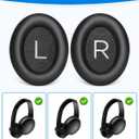 Link Dream Ear Pads for Bose QuietComfort 45 Headphone Replacement Soft Protein Leather Memory Foam Earpads Ear Cushions Cover Soft & Comfortable, Noise Isolation, Easy to Install (QC45 Black)