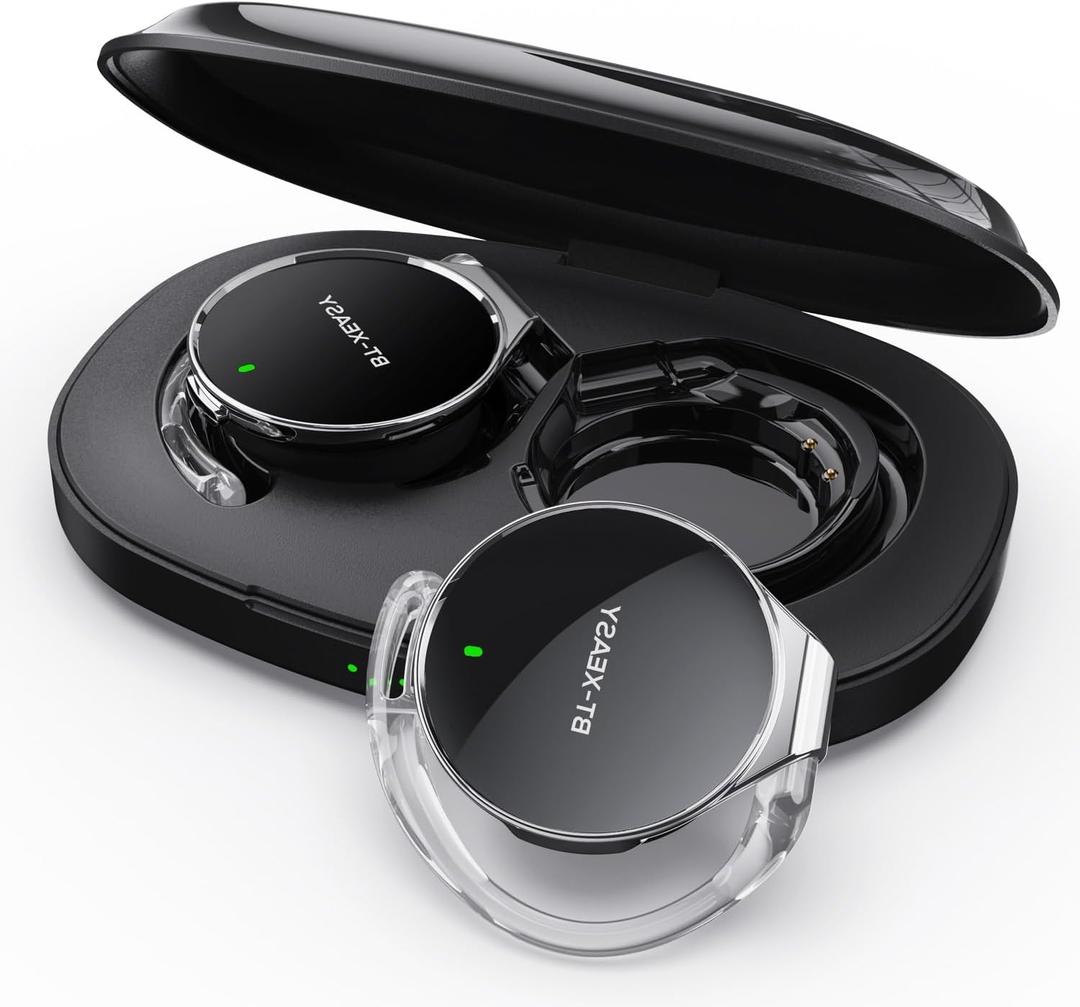 Wireless Bluetooth 5.4 Over-Ear Headphones with Ear Hook, Dual Device Simultaneous Connection, Clip-On Ear Design, Lightweight Earbuds for Sports/Running/Gym (dark)