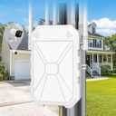 AC1200 Outdoor WiFi Extender, 5GHz and 2.4GHz Long Range Outdoor WiFi Extender Signal Booster with 6 Antennas, Outdoor WiFi Access Point, IP67 Weatherproof, Passive PoE, for Starlink, Camping, Yard