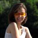 FEISEDY Night Driving Fit Over Glasses Sunglasses for Men Women,Polarized Wrap Around Yellow Sunglasses UV400 B2593 (Translucent Gradient Red Frame Night Vision Polarized Yellow Lenses)