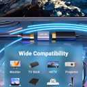 VCELINK HDMI Coupler 8K, HDMI 2.1 Female to Female Extension Adapter to Extend 2 Short Cables, Support 8K@60Hz / 4K@120Hz 120UHD, 3D, HDR, ARC Compatible with Laptop, PC, Monitor, Roku TV, 2 Pack