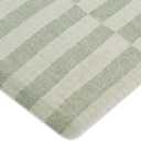 Babyletto Muslin Baby Bassinet Sheets for Girls & Boys - GOTS Certified Breathable Organic Cotton Cover - 360 Fitted, Premium, Soft & Cozy Rectangle Bedside Bassinet Sheets, Moss Green Offset Stripe