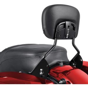Benlari Passenger Backrest Sissy Bar, Detachable Quick Release Sissy Bar Backrest Fit for Harley Davidson Street GlideElectra Glide Road Glide Road King 2009-2024, Chrome (Black-01)