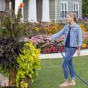 Dramm RainSelect Rain Wand 16 Inch Aluminum Watering Wand with 9-Pattern Adjustable Spray Head & One Touch Thumb Control Valve Garden Hose Wand for Containers, Raised Beds & Hanging Baskets Red