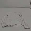 CLOZOZ Tops for Women Sexy Womens V Neck T Shirts Fitted Shirts Tight Basic Tee Long Sleeve-White XS
