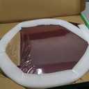 Toilet Seat, Solid Wood, Rubber Wood, High Gloss Finish, Mahogany Red, PIKLiDS (Round)