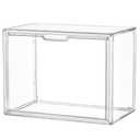 Clear Acrylic Display Case, Stackable Plastic Storage Bins with Magnetic Attraction Lid, Showcase for Cosmetic, Large Figures Collectibles, X-Large