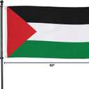 Evergreen Palestine Flag 3x5 flag Outdoor Double Sided, Nation Flags for Outside with Grommets, Palestinian Flag 3-Ply Banners for Garden Patio, Indoor Wall Decor for Room, Works with Standard Estate Flag Poles