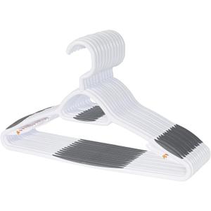 Neatfreak Set of 12 Deluxe Non Slip Clothes Hangers - Space Saving Design for Jackets, Pants, Shirts, 360 Degree Swivel Neck, Soft Grip Bars, Produced in North America