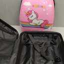 emissary Kids Suitcase for girls, 16" Hardside Unicorn Kids Luggage Set with Spinner Wheels and Backpack, Children Carry on Girls Suitcase Toddler Travel Rolling Luggage Gifts Airline Approved, 12.2 x 7.48 x 17.32 inches