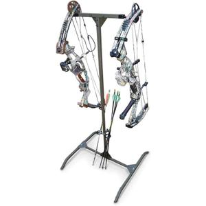 HME Reliable Stable Convenient Lightweight Durable Portable Dual-Sided Versatile Archery Hard Surface Bow Practice Hanger with Archer's Arrow Caddies Included