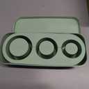 Ice Cube Tray for Tumblers and Stanley Cup, with 3 hollow cylinder of Ice Cube for Drinks (Green), Large