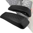 HDBUBALUS Saddlebag Lid Covers Protective Hard Saddlebag Lid Bra Fit For 2014-2025 Harley Touring Road King Electra Glide Ultra Limited FLHTK FLHXS Tri Glide (Black Stitching)