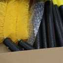 Gutter Cleaning Tools from The Ground, 10 FT Gutter Cleaning Brush with Telescopic Pole, Long Reach Gutter Guard Roofing Tool for Removing Leaves and Debris