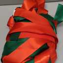 MCEAST 10 Pieces Classic Christmas Door Cabinet Bows, Red, Green Polyester Ribbons, 10 x 87 Inches