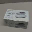 Travel Iron Mini with Steam for Clothes with Dual Voltage, Portable Mini Ironing Machine -with Non-Stick Soleplate, Small Iron for Sewing, Quilting and Handcraft (Celadon)