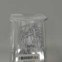 Jetec 50 Pieces Metal Drapery Pins Curtain Hooks Long 7 cm by 1. 8 cm Bulk Silver Stainless Steel Pleated Drapes Pin on Hooks with Clear Box for Heavy Duty Window Door Shower Curtain