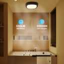 Motion Sensor Rechargeable Ceiling Light with Remote, 12000mAh Wireless Shower Lights for Inside Shower, Battery Operated Closet Light Sensored LED Overhead Lighting No Wiring for Hallway Garage
