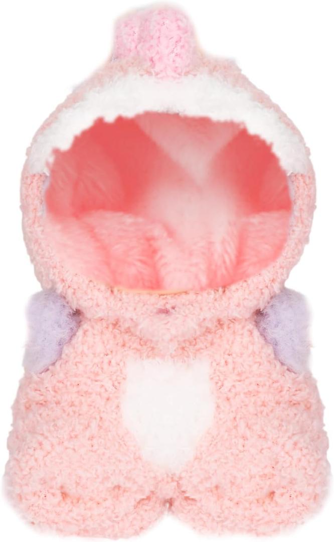 3 x Clothes for Doll, Clothes Compatible with Doll Accessories, Cute Pink Dinosaur Style Dress Up Clothes for Figures Outfit, Suitable for 17cm Figures (Pink Dinosaur)