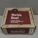 Gusto Nostro 8" Luxury Black Marble Decorative Bowl for Coffee Table - Elegant Modern Fruit Bowl for Kitchen Counter - Heavy Stone Entryway Catch all for Keys, Jewelry, Potpourri Holder Centerpiece