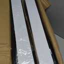 2Pack Expandable Pull Out Cabinet Organizer 21"Deep With Raising Pad for Framed Cabinets, Upgrade 3 Slide Rails Slide Out Drawers, Roll Out Shelves Adhesive,Adjustable Width 12.05"-20.4"White