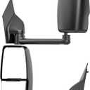 Tow Mirrors Compatible with Chevy Express GMC Savana 2003-2019 1500 2500 3500, Manual Folding Towing Van Side Mirrors Replacement, Set of Left&Right Side