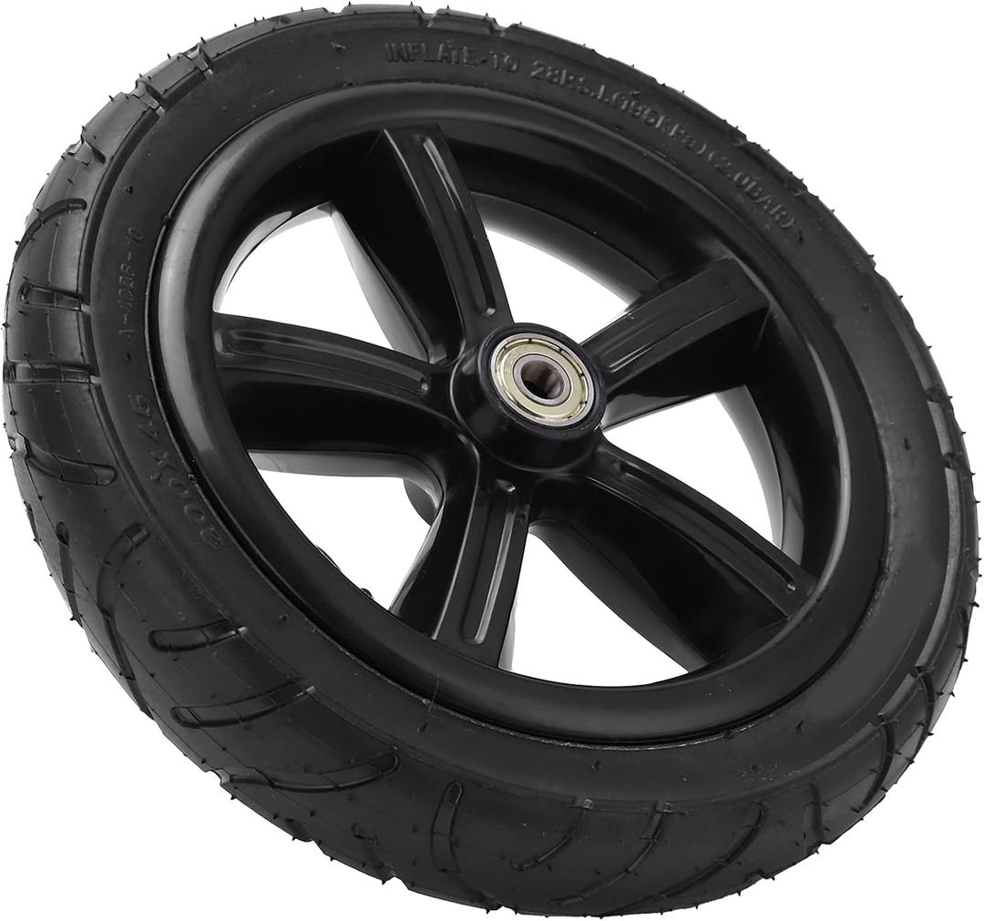 8 Inch Pneumatic Wheel,200x45 Scooter Replacement Wheels with Hub and Bearings for Electric Scooter