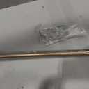 Ivilon Drapery Window Curtain Rod - End Cap Style Design 1 Inch Pole. 28 to 48 Inch Color Warm Gold