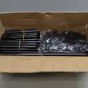 VTRIN 10 Tier Shoe Rack Tall Large Capacity 50 Pair Wide Shoe Organizer with Two Hooks Sturdy Metal Shoe Shelf for Entryway, Closet, Bedroom (Black)