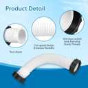 11763 Pool Sand Filter Pump Hose 10'' with Gaskets, Compatible with I ntex 26323EH 26325EH 26351EH 26351W 26355EH 26355W 26381EH 26383EH 26643EG 28323EH 28351EH 28643EG Pool Pump