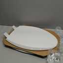 Mayfair Cassel Slow-Close, Premium Hinge, White & 1880SLOW 000 Caswell Toilet Seat will Slowly Close and Never Loosen, ELONGATED, Long Lasting Plastic, White