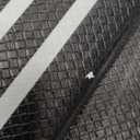 VivaNest Black Retro Elegance Frame Textured Kitchen Rug Sets [2 PCs], Anti-Fatigue, Waterproof Non-Slip Kitchen Mats Heavy Duty Comfort Foam Rug for Kitchen, Floor, Laundry,17"x29"+17"x47"