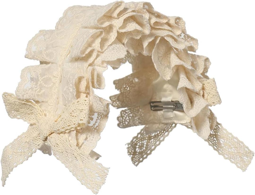 COSDREAMER Womens Maid Cosplay Headband Lace Flower Headwear