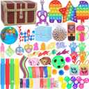 KUBUSFLY Fidget Toys, 68 Pack Party Favors for Kids, Treasure Box Toys for Classroom Prizes, Sensory Fidget Toys Carnival Prizes, Pinata Filler, Goodie Bag Stuffers Gifts for Kids Age 8 9 10 11 12+