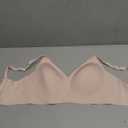 Wireless Jelly Bras for Women No Underwire - S-2XL Seamless Padded T-Shirt Bralette with Support, Full Coverage Comfort Bra (Medium, Pink)