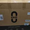 EKR Sienna Seat Covers for 2021 2022 2023 2024 2025 2026 Toyota Sienna LE, XLE,8 Seats,2nd Row 4/2/4 Split,Waterproof Seat Covers Full Set for Trucks - Three Row,Leather(Black)