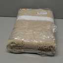 Color&Geometry Beige Bathroom Rugs 36x24, Extra Soft Absorbent Microfiber Bath Rugs, Non-Slip Bathroom mat, Washable Plush Bath Mats for Bathroom, Shower, Bathtub, Laundry, Beige White