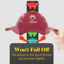 Hat Organizer for Baseball Caps 2 Pack, Adhesive Hat Rack for Wall,Baseball Cap Organizer(Rainbow)