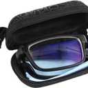 EXCEART Portable Folding Reading Glasses with Protective Case Unisex Myopia Eyewear for Reading Crafts Hobbies 5.51X1.37X0.59 Inch
