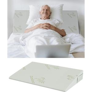 Extra Wide Wedge Pillow for Acid Reflux Relief,Mattress Wedge,Inclined Mattress Elevator,Bed Wedge Pillow for Sleeping,Gerd Snoring,Post Surgery (4" Height,Twin 39"x26"x4"), 4" Height-Twin size