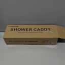 Pink Shower Caddy for Bathroom - Never Rust Hanging Shower Organizer with Soap Basket and Hooks - Large Capacity 3 Tier Aluminum Over The Showerhead Caddy