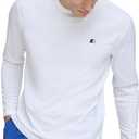 Starter Mens Quick Dry Long Sleeve Lightweight UPF Active Top (Small, White)