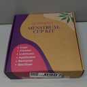 Ecoblossom Complete Menstrual Cup Kit - Small & Large Reusable Period Cups, Silicone Sterilizer Holder, Cleansing Wash, Water-Based Lube, and Easy-Insert Disc Applicator - All Inclusive Set