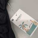 B2prity Women's One Piece Swimsuits Tummy Control Front Cross Bathing Suits Tie Back Slimming V Neck Swimwear (Medium, Black and Green Stripe)