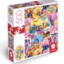 Mattel Games Polly Pocket Mattel Jigsaw Puzzle with 500 Interlocking Pieces & Mini-Poster, Image of Micro Doll Playset, For Collectors & Kids Ages 8 Years Old & Up