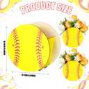 Cinnvoice 6 Pcs Wooden Centerpieces for Tables Baby Shower Decorations Tabletop Boxes Party Favor for Birthday Baby Shower Wedding Garden Tea Party(Softball)