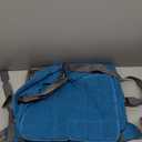 Kurgo Dog Booster Seat - Minimizes Distracted Driving - Includes Seat Belt Tether - Waterproof Exterior - Portable Pet Booster Seat - Car Seat with Harness Strap - Rover Style, Black/Blue