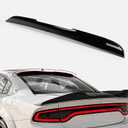 Rear Window Rooftop Spoiler Fit for 2015-2024 Dodge Charger GT Pursuit R/T SRT SRT8 SXT Scat Pack SE Enforcer Daytona, V-Style Tail Visor Wing Without Drilling Glossy Black