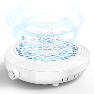 Nail Dust Collector for Nail Tech & Acrylic Nail Polishing - Ultra-Quiet 8000RPM Turbo Brushless Motor, Reusable Filter & Magnetic Detachable Design for Professional Salon, Home Use & Crafts (White)